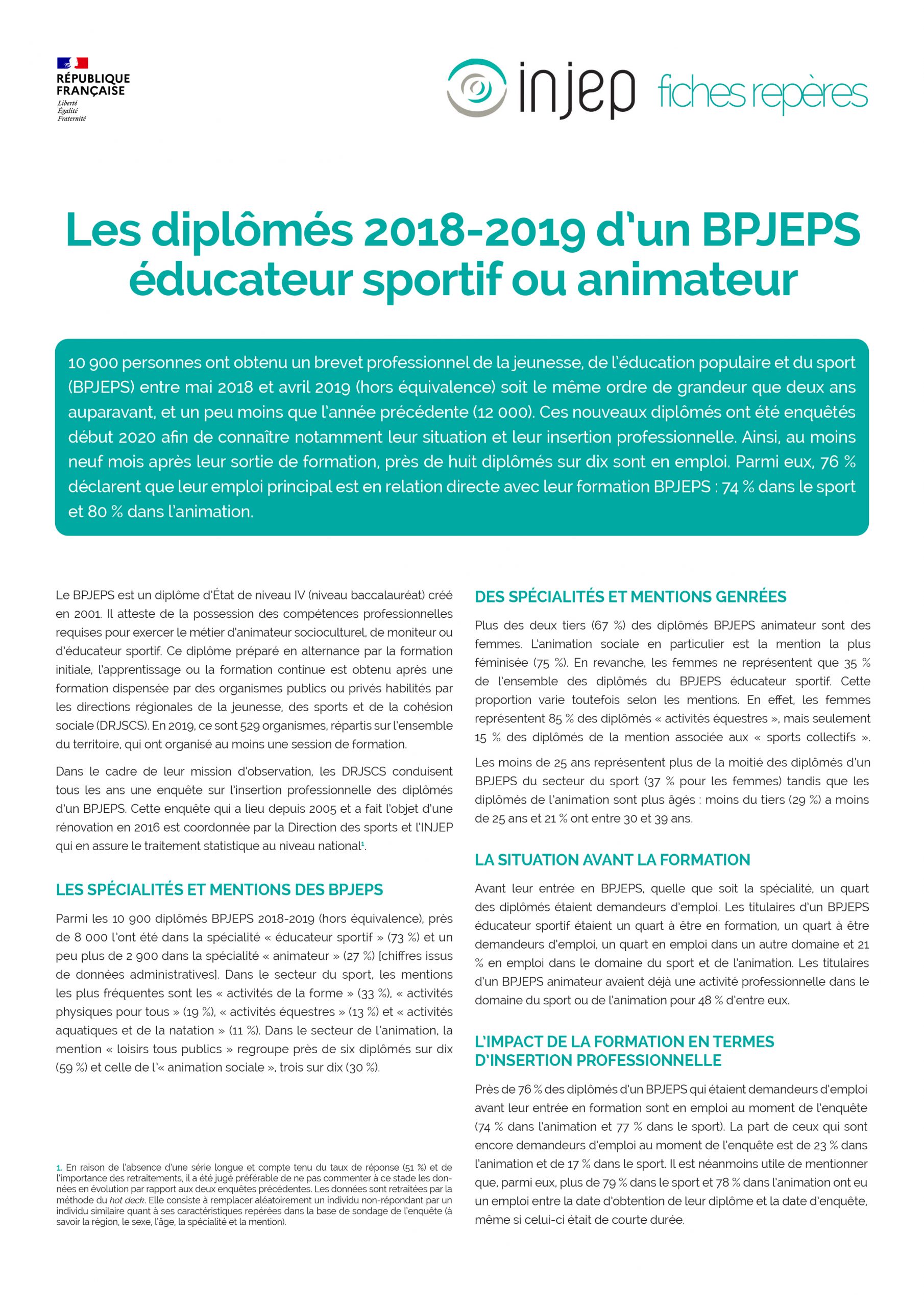 PDF Brevets Professionnels De La Jeunesse De L'éducation Populaire Et ...