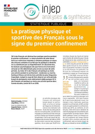 La pratique physique et sportive des Français sous le signe du premier confinement