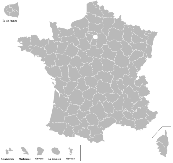 Carte France données territoriales