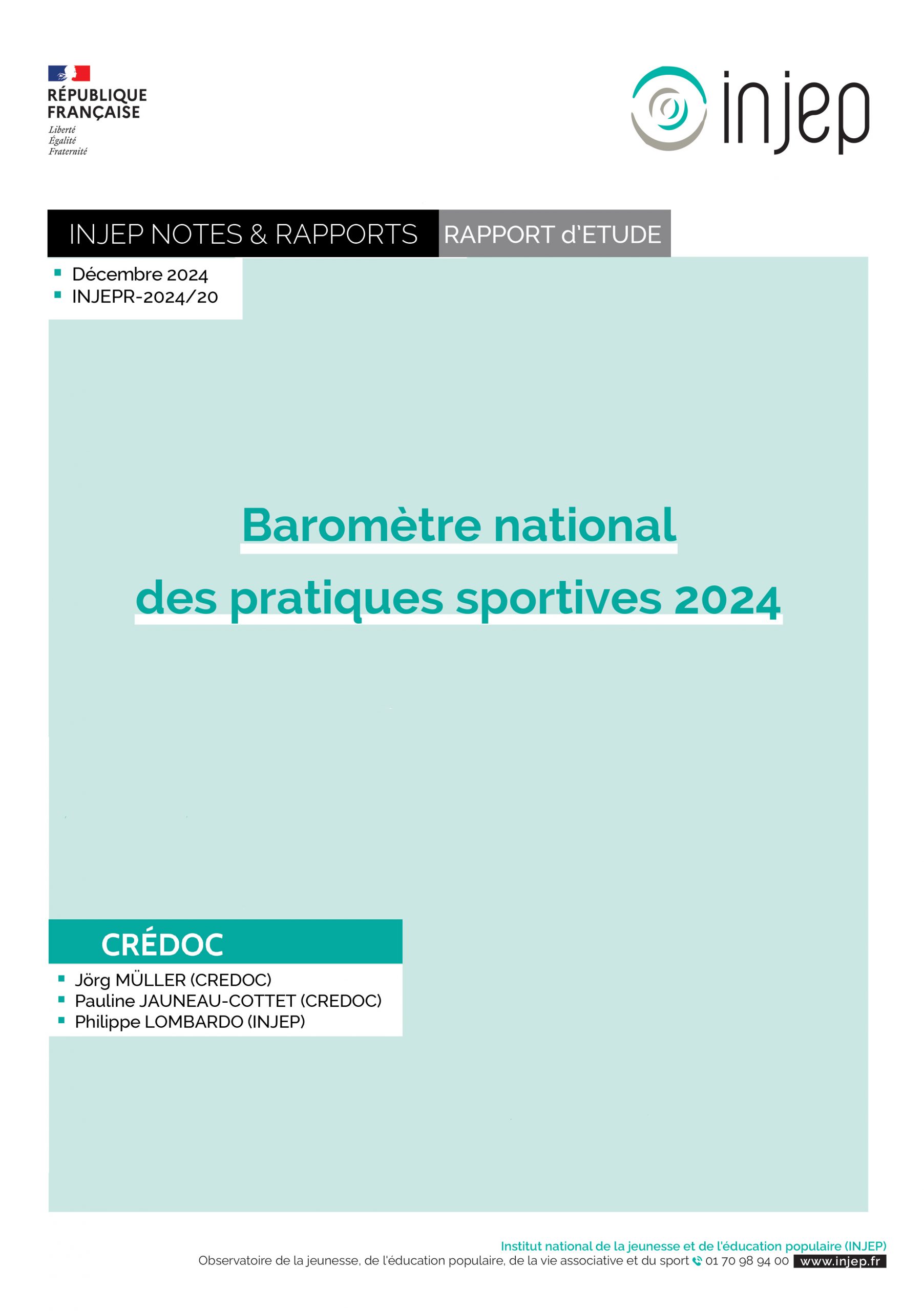 Baromètre national des pratiques sportives 2024